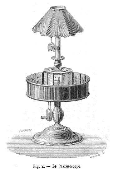Praxinoskop, pierwszy model